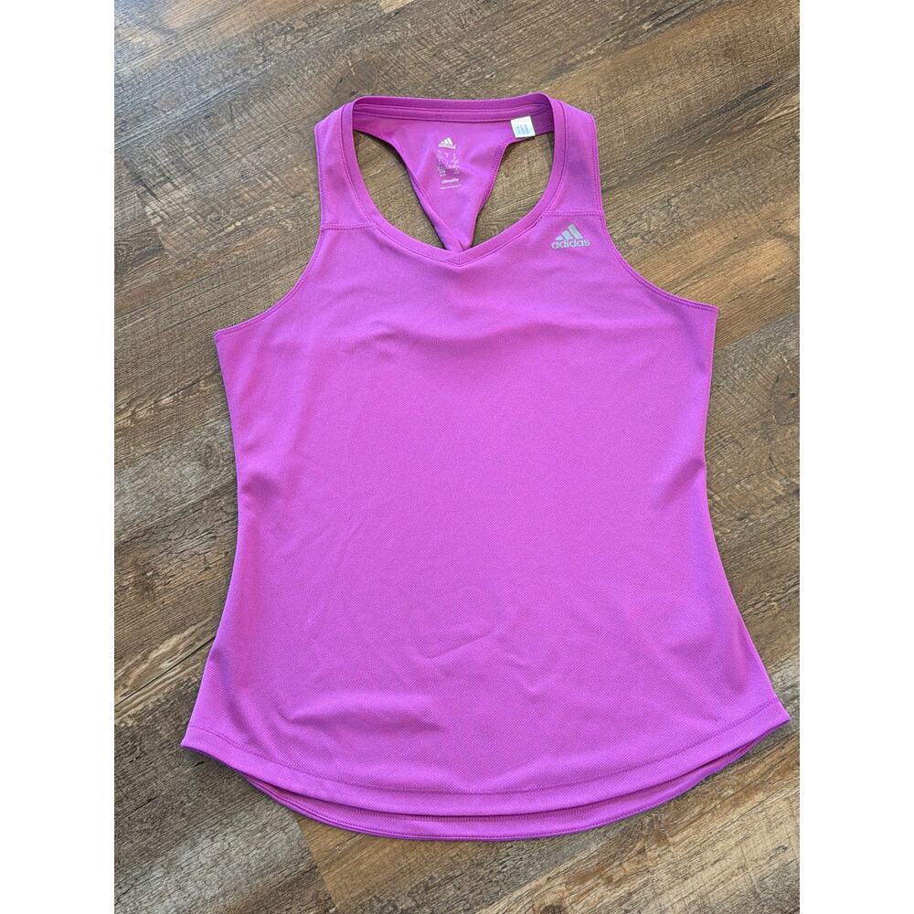Adidas Climalite Racerback Performance Tank Top Purple Magenta Women’s Size M